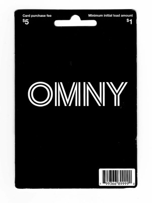 The front side of the OMNY Card sleeve