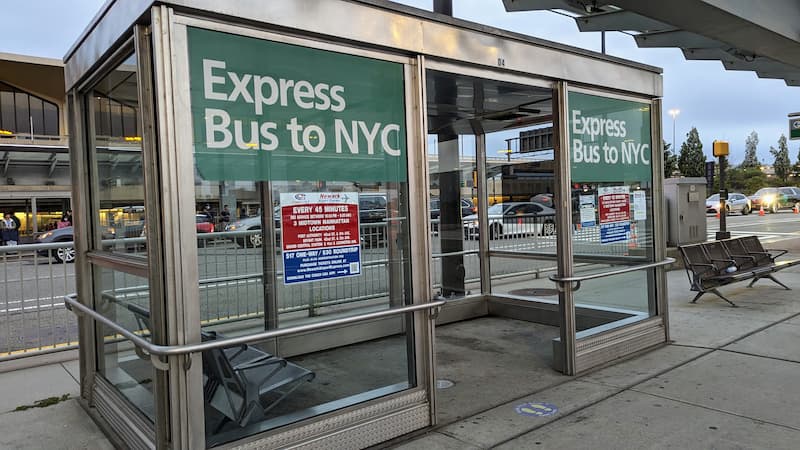 Express Bus to NYC booth