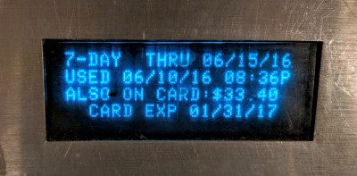MetroCard Reader displaying the active unlimited time window and its expiration