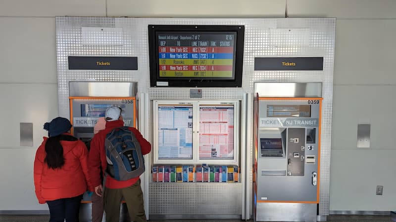 New Jersey Transit ticket machines