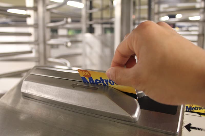 Swiping the MetroCard