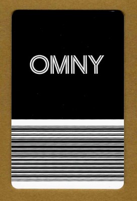 The front side of the OMNY Card with a barcode