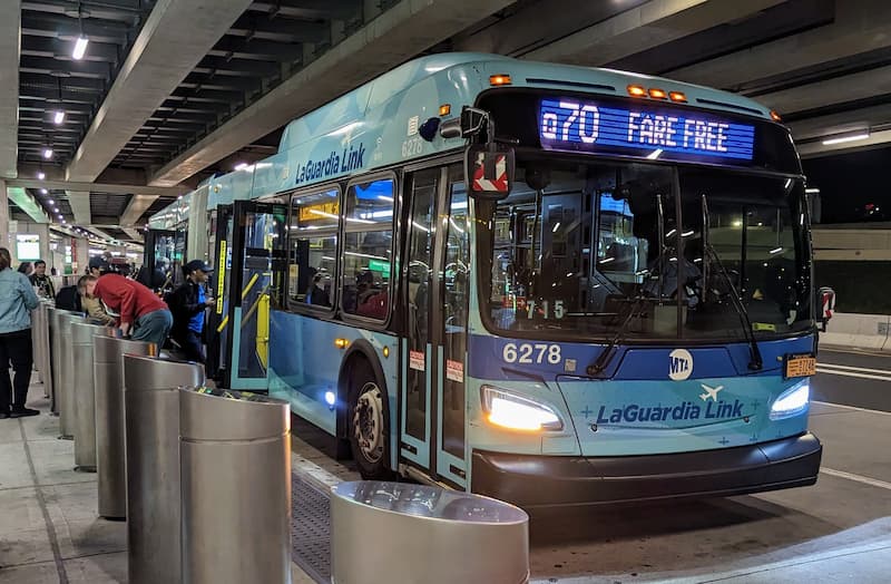 The free Q70 LaGuardia Link bus